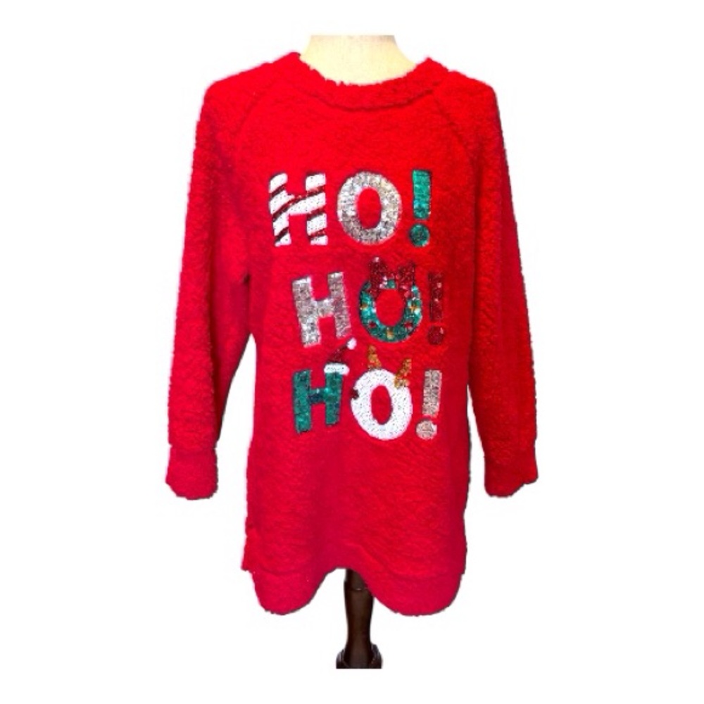Merry Wear Ho Ho Ho Christmas Sweater Size Medium